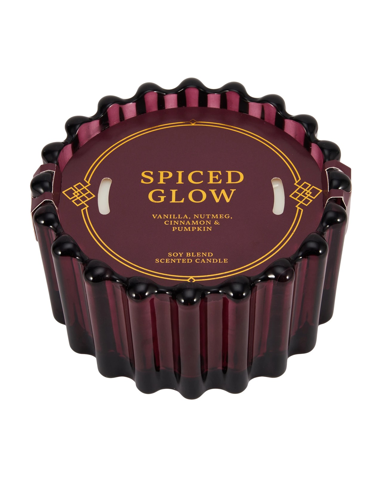 Anko Spiced Glow Ribbed Glass Candle 4 of 5