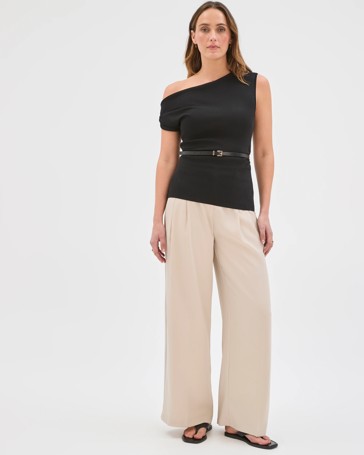 Preview Saskia Sleeveless Off Shoulder Knit Top
