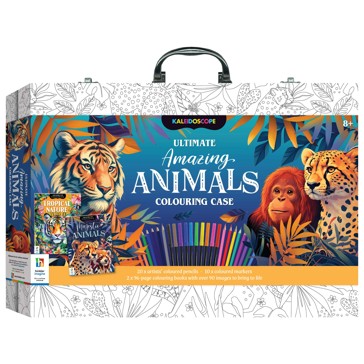 Kaleidoscope: Ultimate Amazing Animals Colouring Case - Book