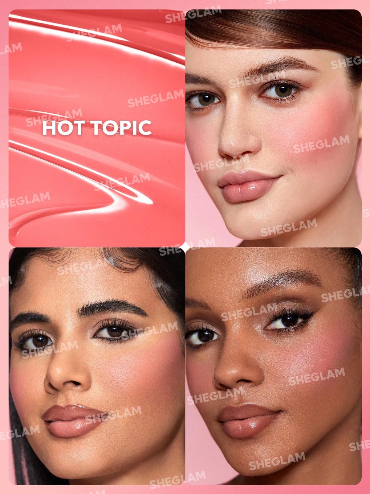 SHEGLAM Color Bloom Liquid Blush - Hot Topic 2 of 6