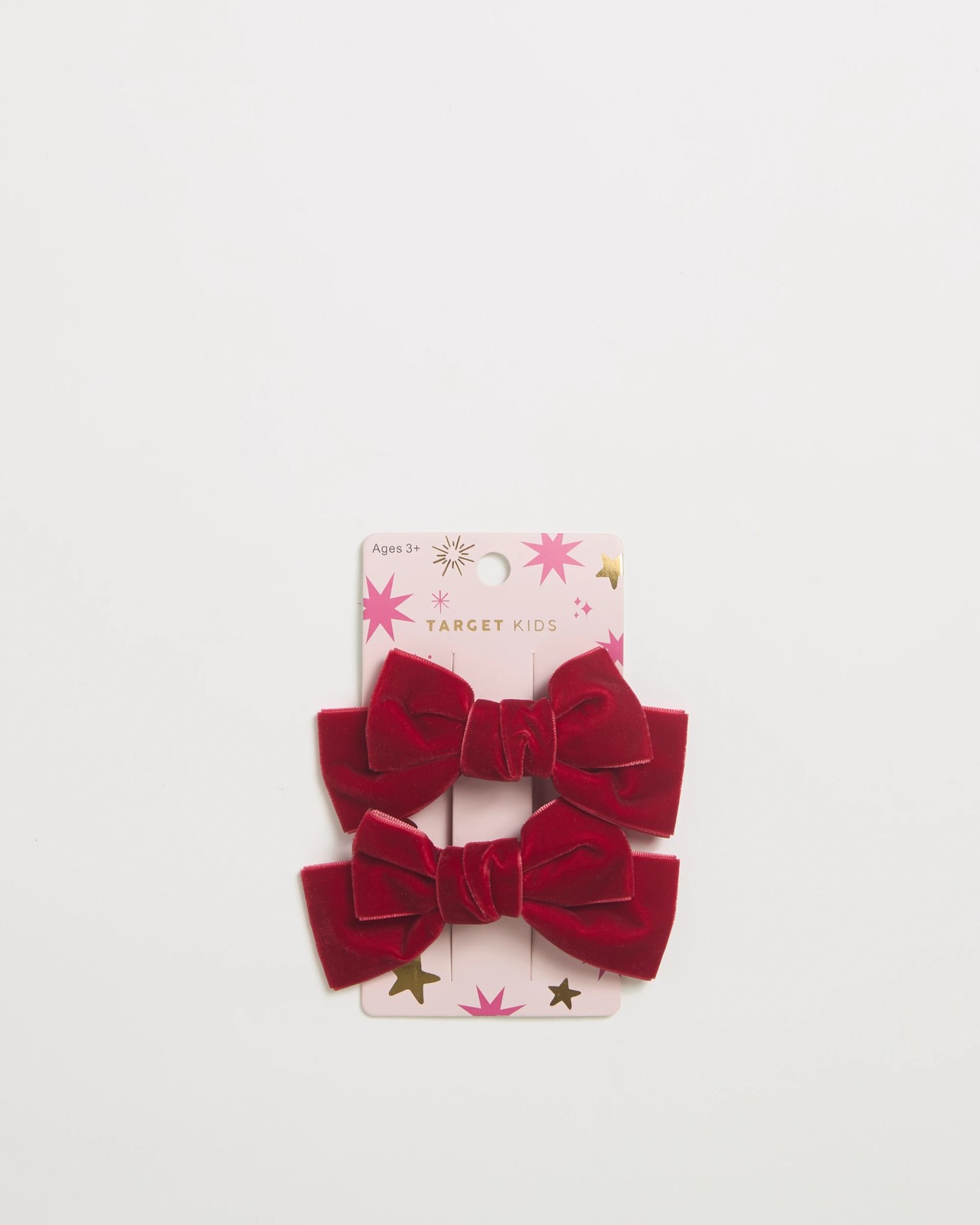 2 Pack Velvet Christmas Bow Clips 3 of 3