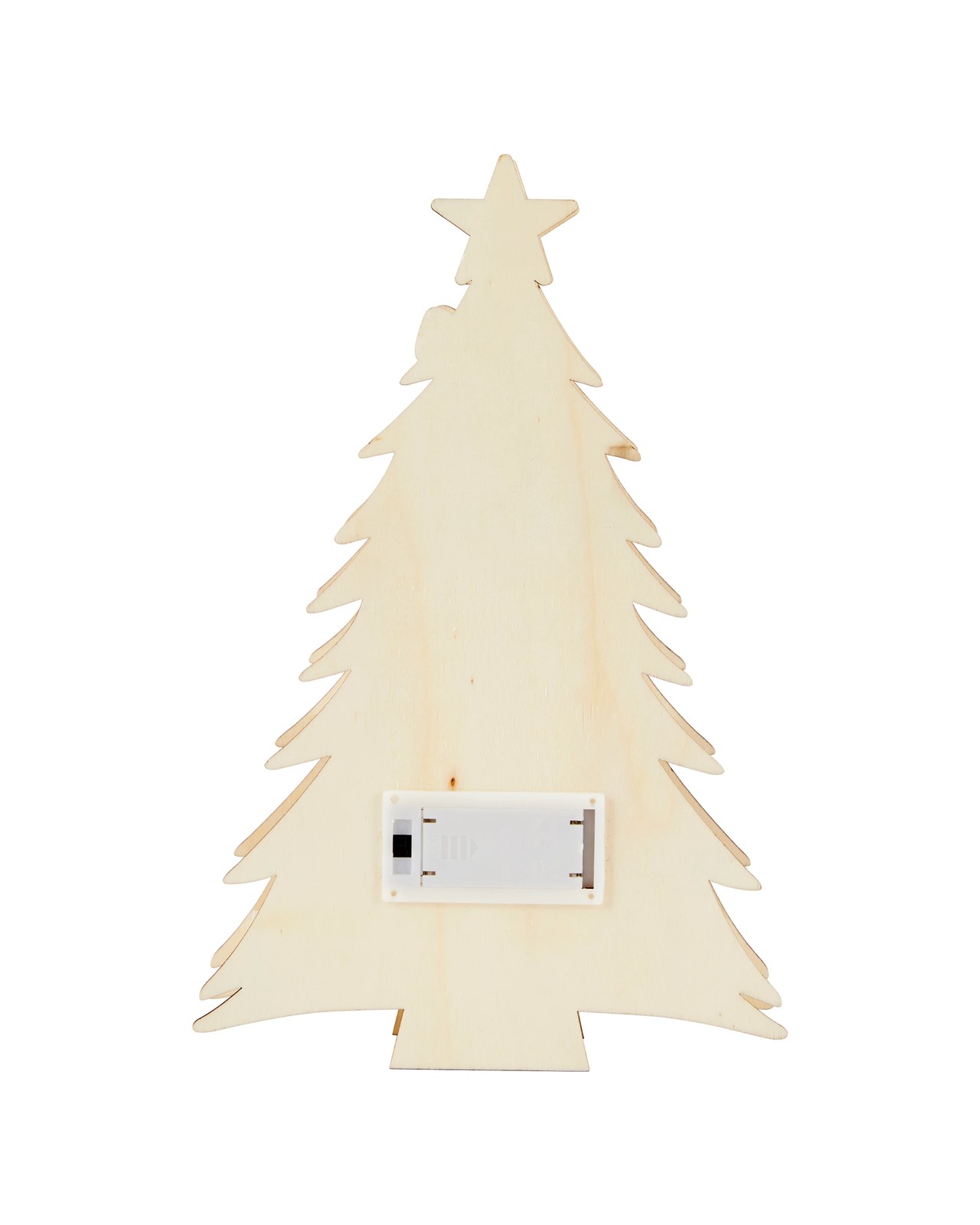 Anko Craft Wood Blank LED Christmas Tree 5 of 6