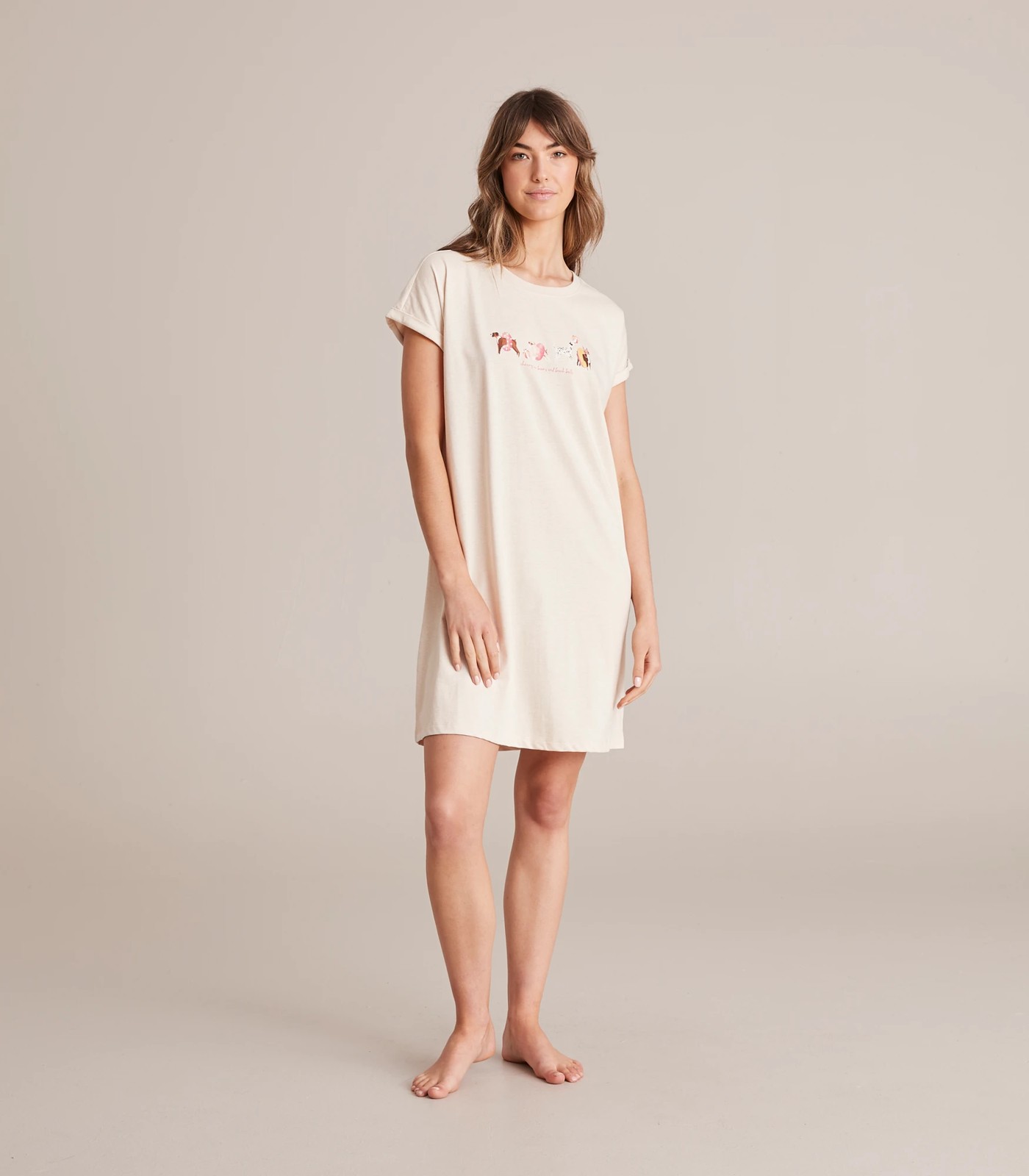 Print Sleep T-Shirt Nightie 2 of 5