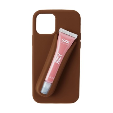 iPhone 12/12 Pro Lip Gloss Case, Brown - Anko