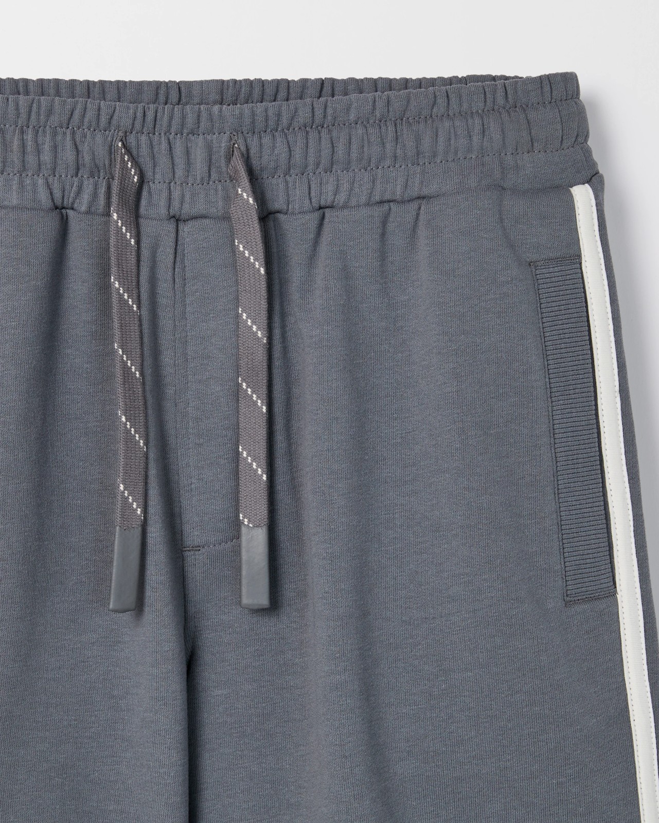 Australian Cotton Blend Fleece Sweat Shorts - Charcoal 6 of 6