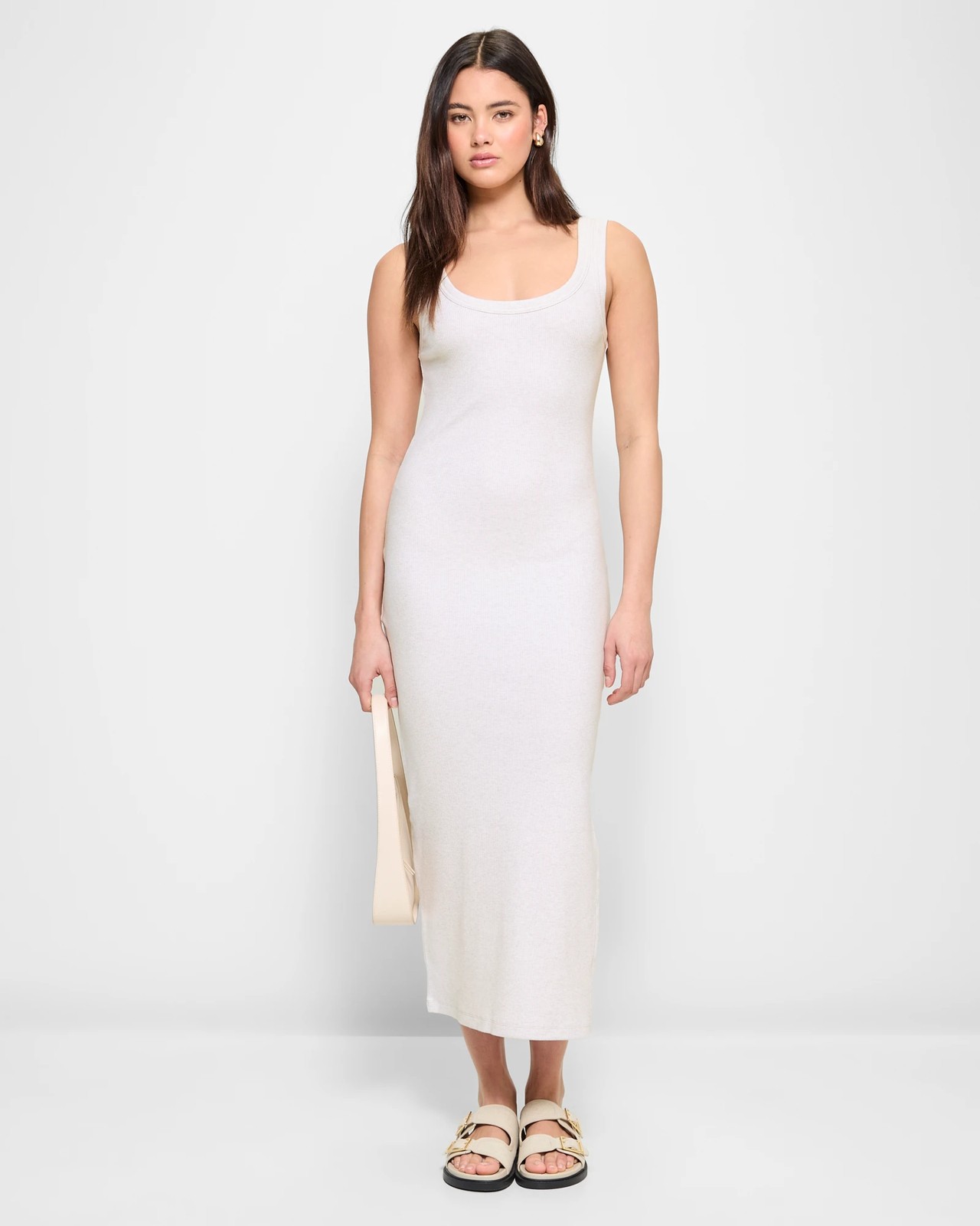 Australian Cotton Scoop Neck Rib Midi Dress - Lily Loves 6 of 6