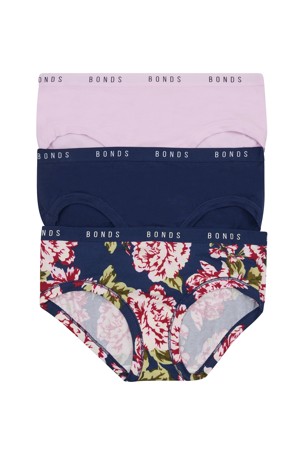Bonds 3 Pack Cottontails Midi Briefs