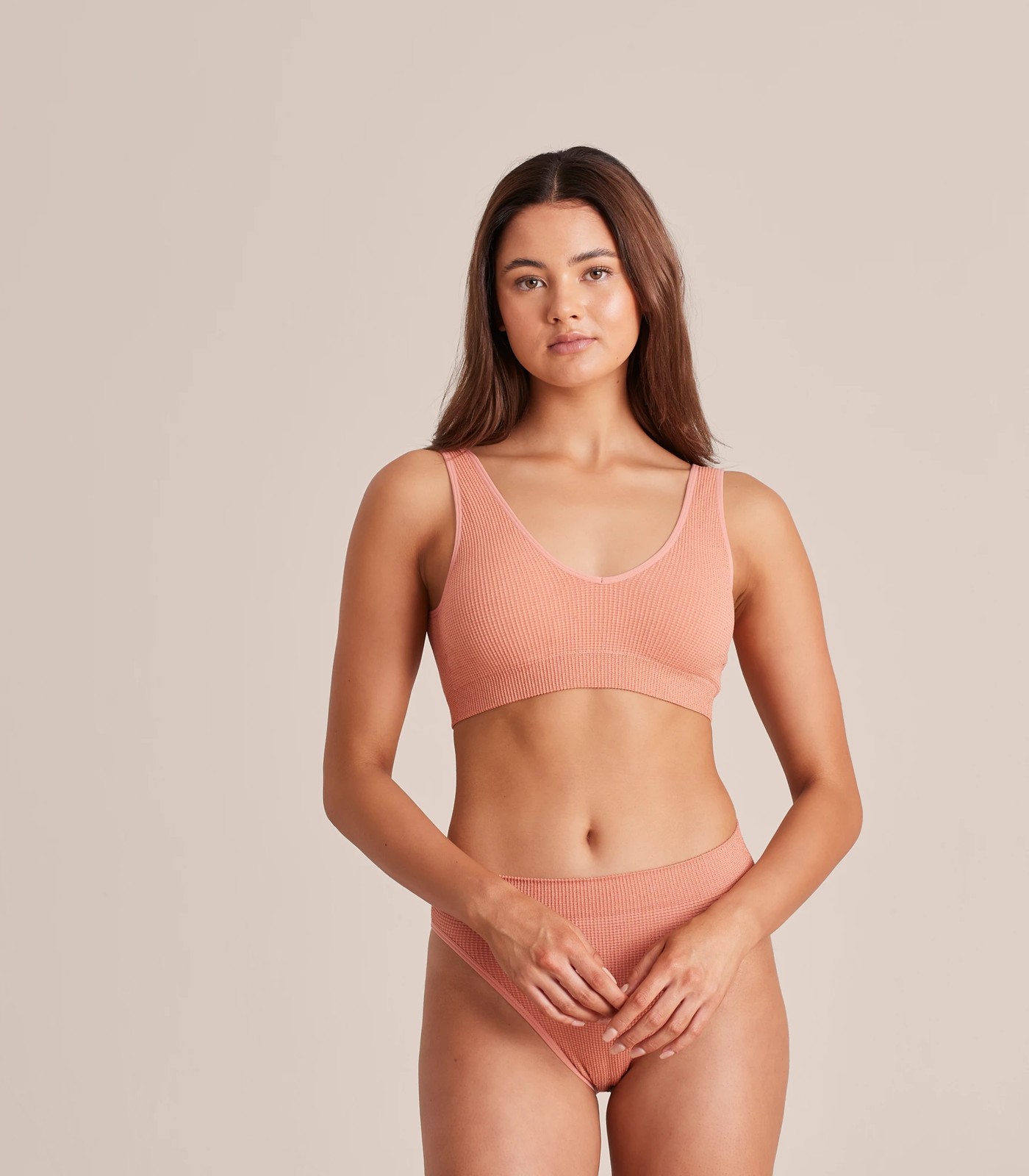 Lily Loves Rib Plunge Crop Top 2 of 6