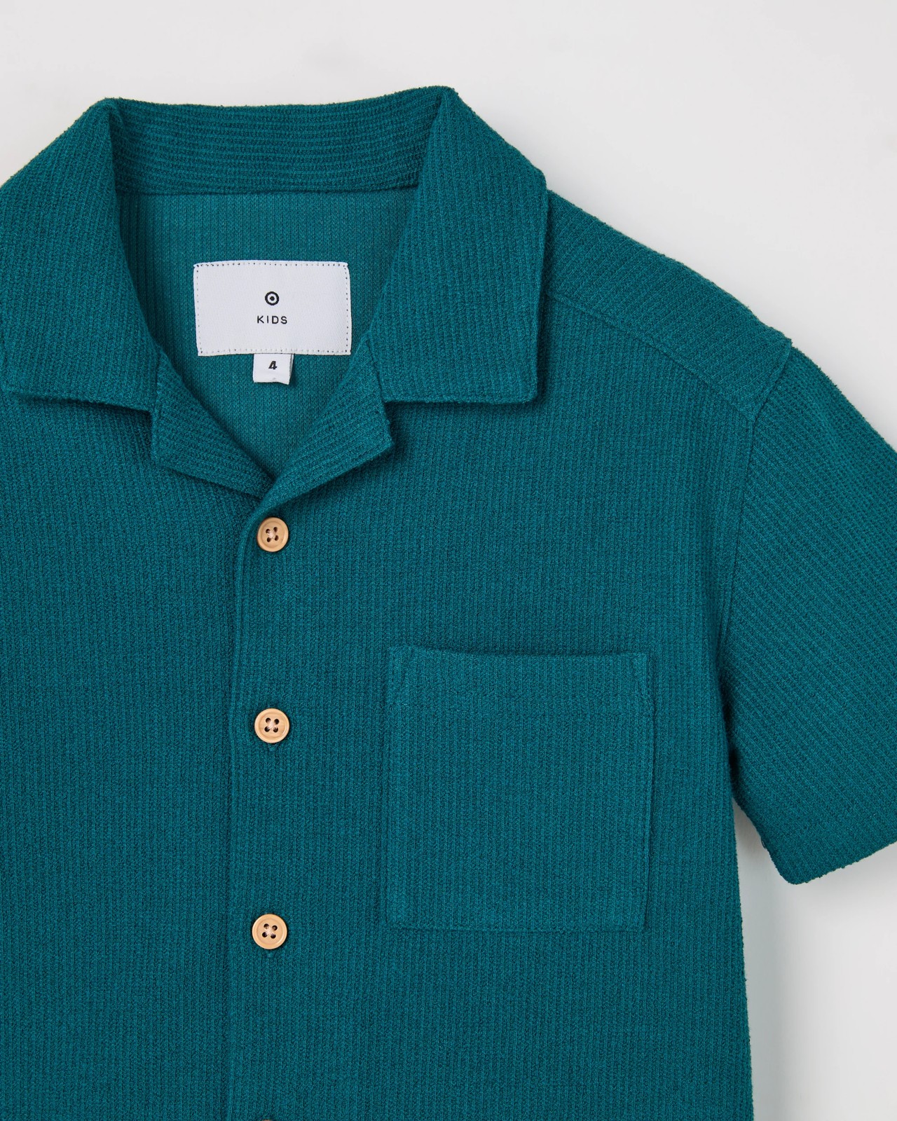 Short Sleeve Textured Shirt - Balsam Green 2 of 2