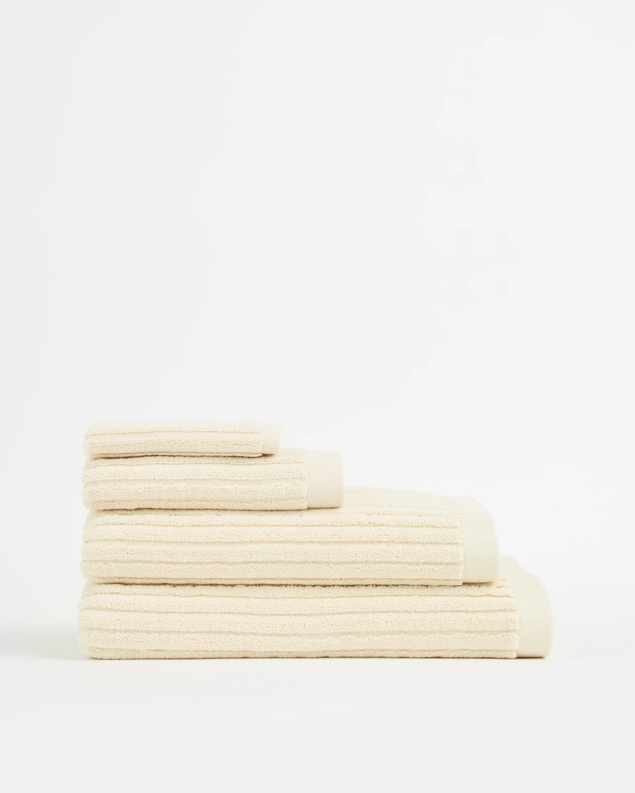 Dylan Australian Cotton Rib Bath Sheet - Cream 3 of 3