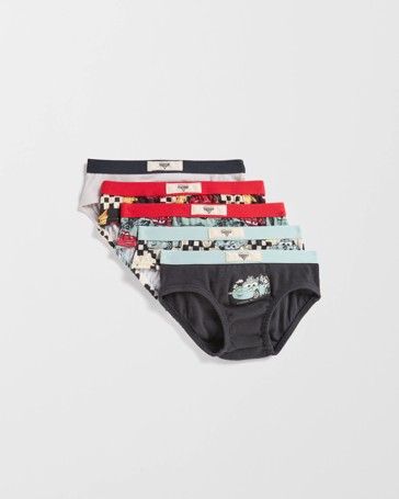 Disney Pixar Cars Australian Cotton Younger Boys Briefs 5 Pack