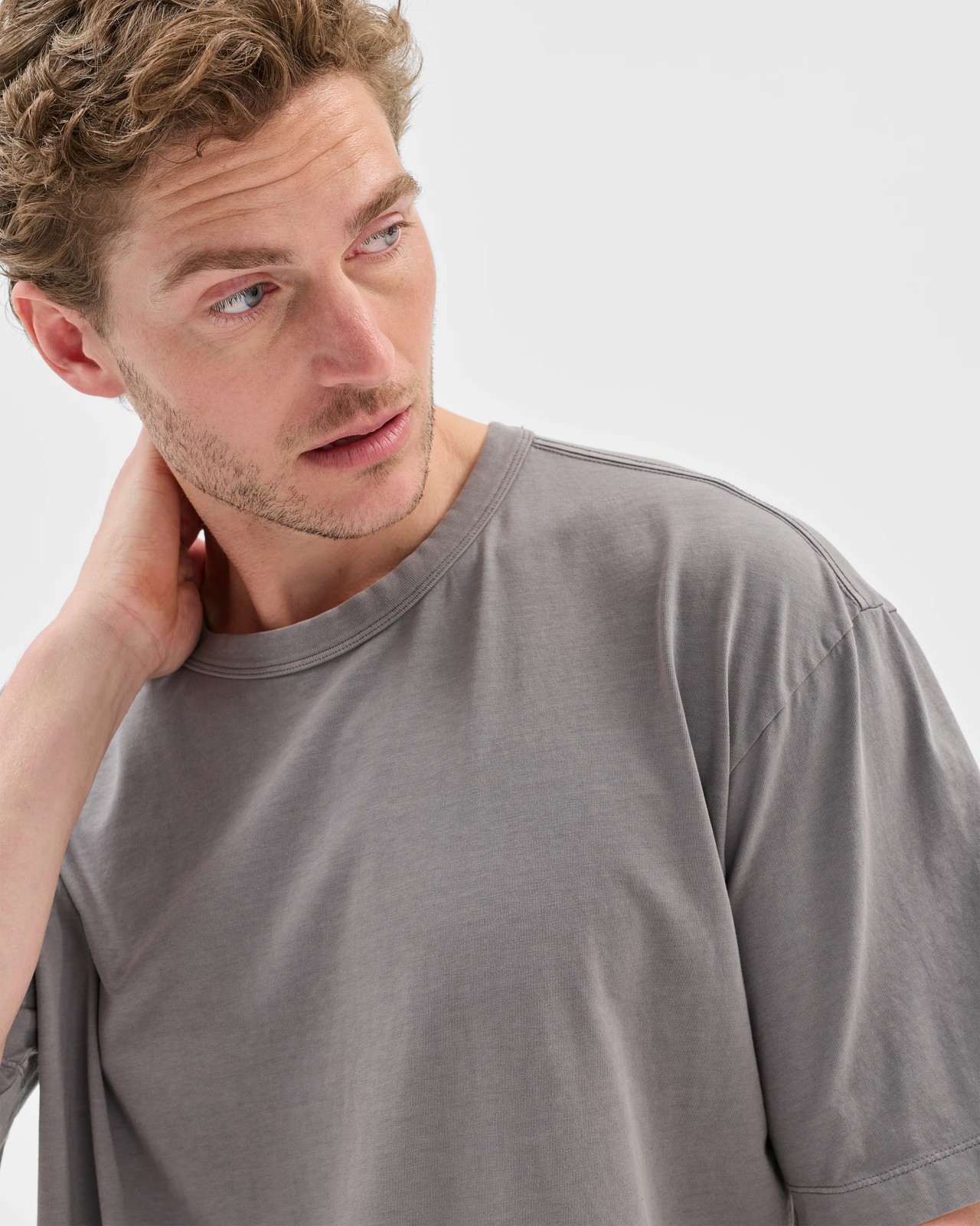 Australian Cotton T-Shirt  - Grey 3 of 5