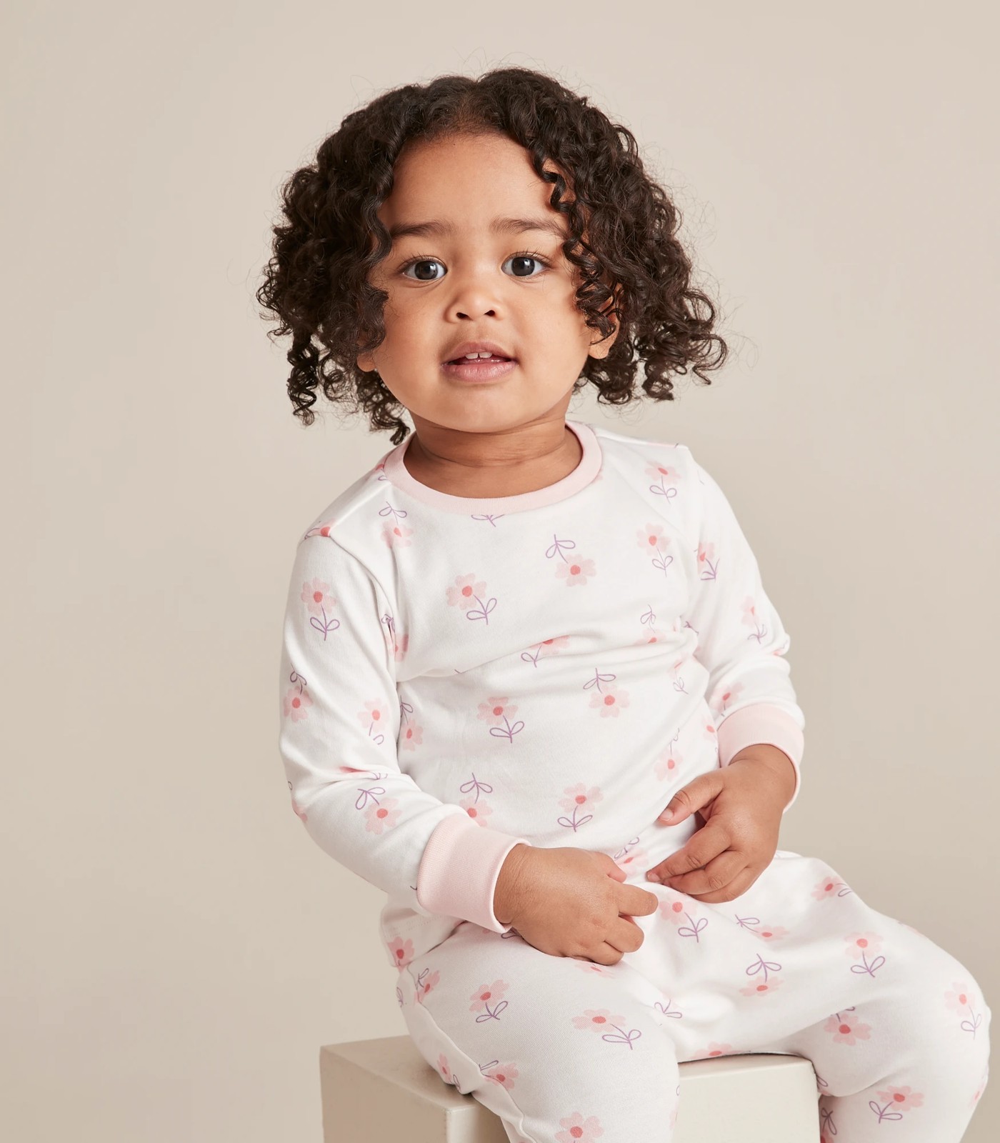 Baby Organic Cotton Floral Pyjama Set Target Australia