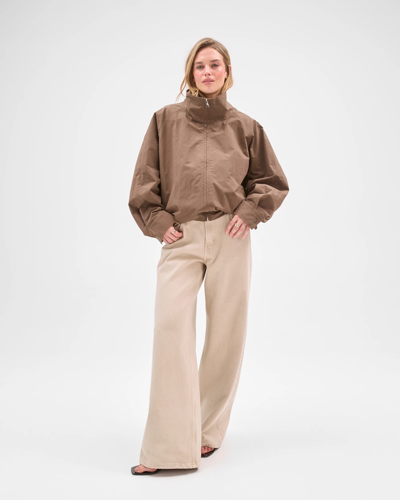 Lily Loves Australian Cotton Blend Wide Leg Denim Jeans 3 of 6