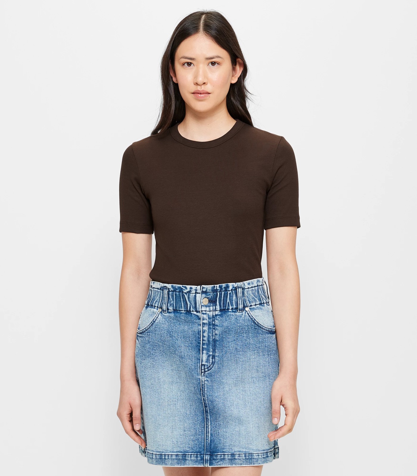 Australian Cotton Rib Layer T-Shirt | Target Australia