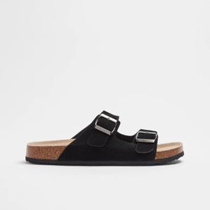 Mens Leather Moulded Cork Sandal - Solo