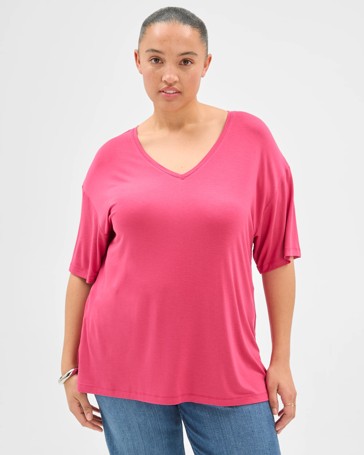 Plus Size V-Neck T-Shirt