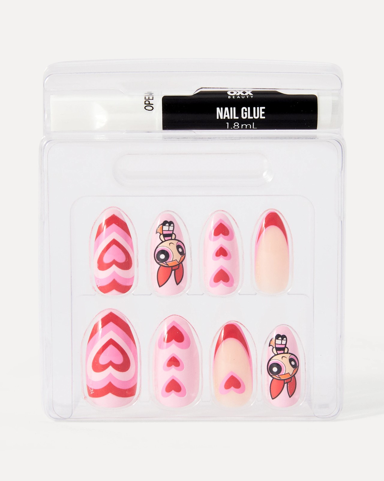The Powerpuff Girls 24 Pack Artificial Nails with Adhesive - Stiletto Shape, Blossom 3 of 4