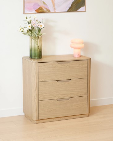 Anko Miles 3 Drawer Chest - Oak