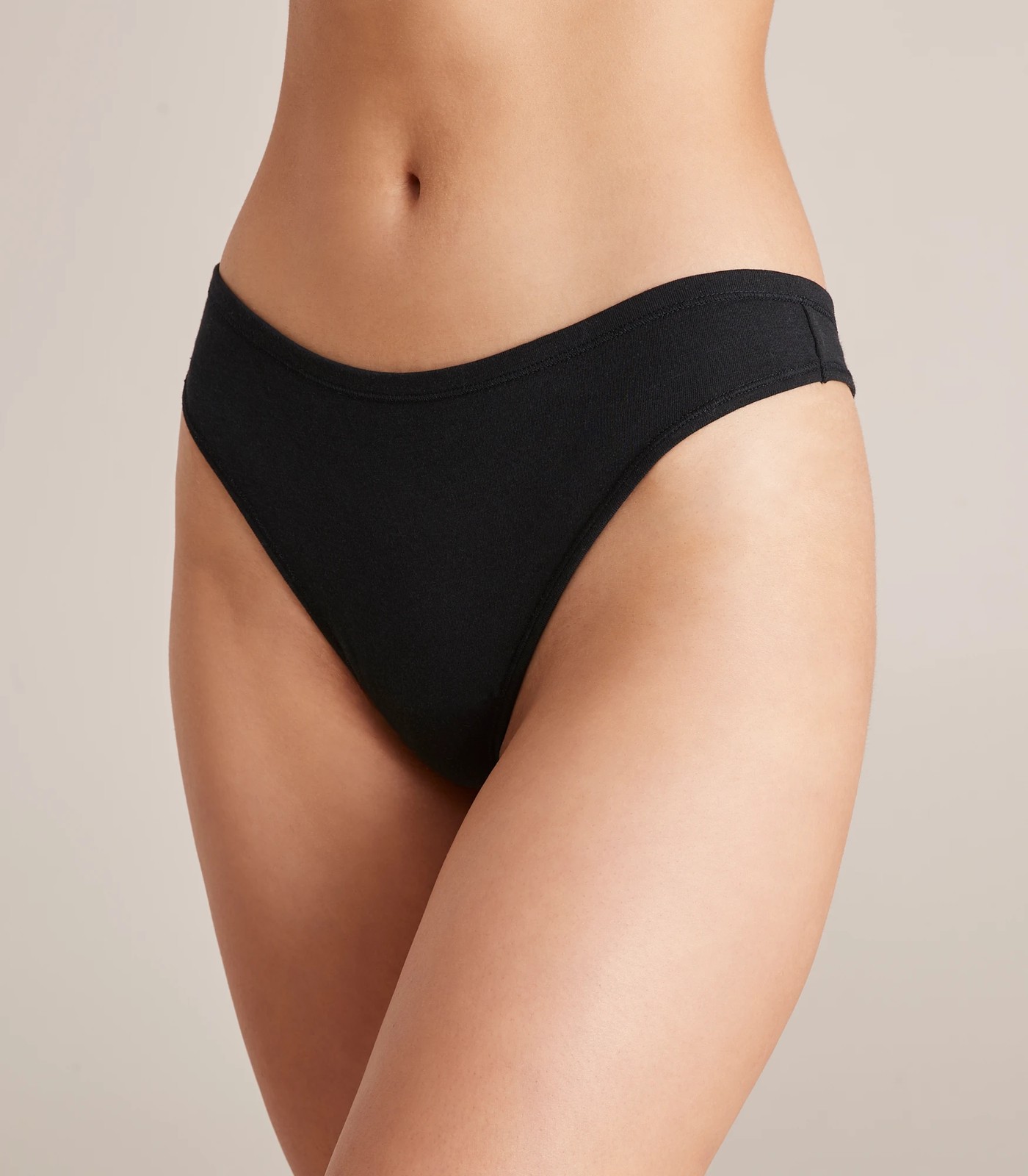 Black Cotton Thong Underwear : Target