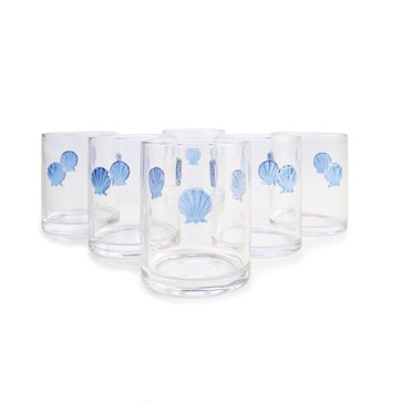 Anko 6 Shell Icon Tumbler Glasses