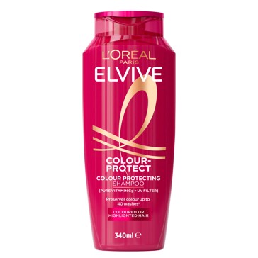 L'Oreal Paris Elvive Colour Protect Shampoo 340ml - Pure Vitamin Cg and UV Filter