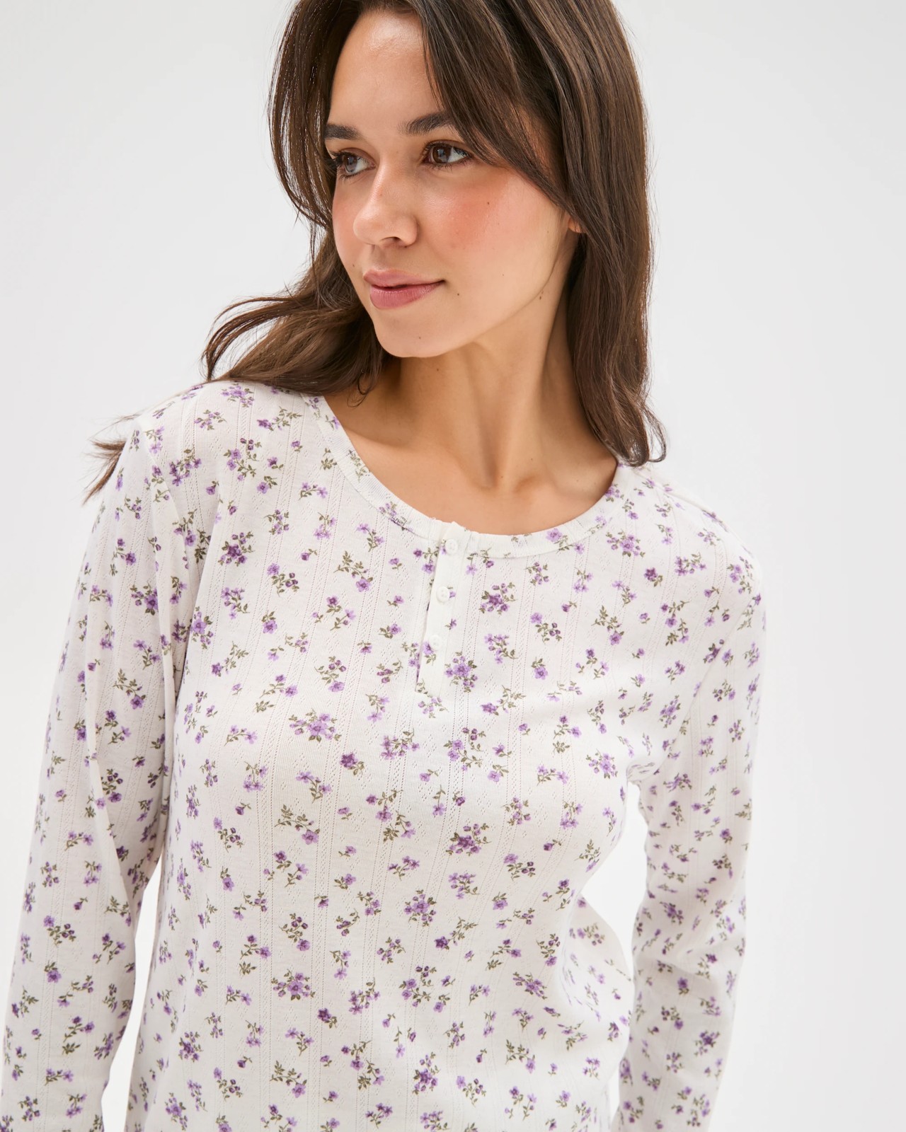 Pointelle Henley Top 6 of 6