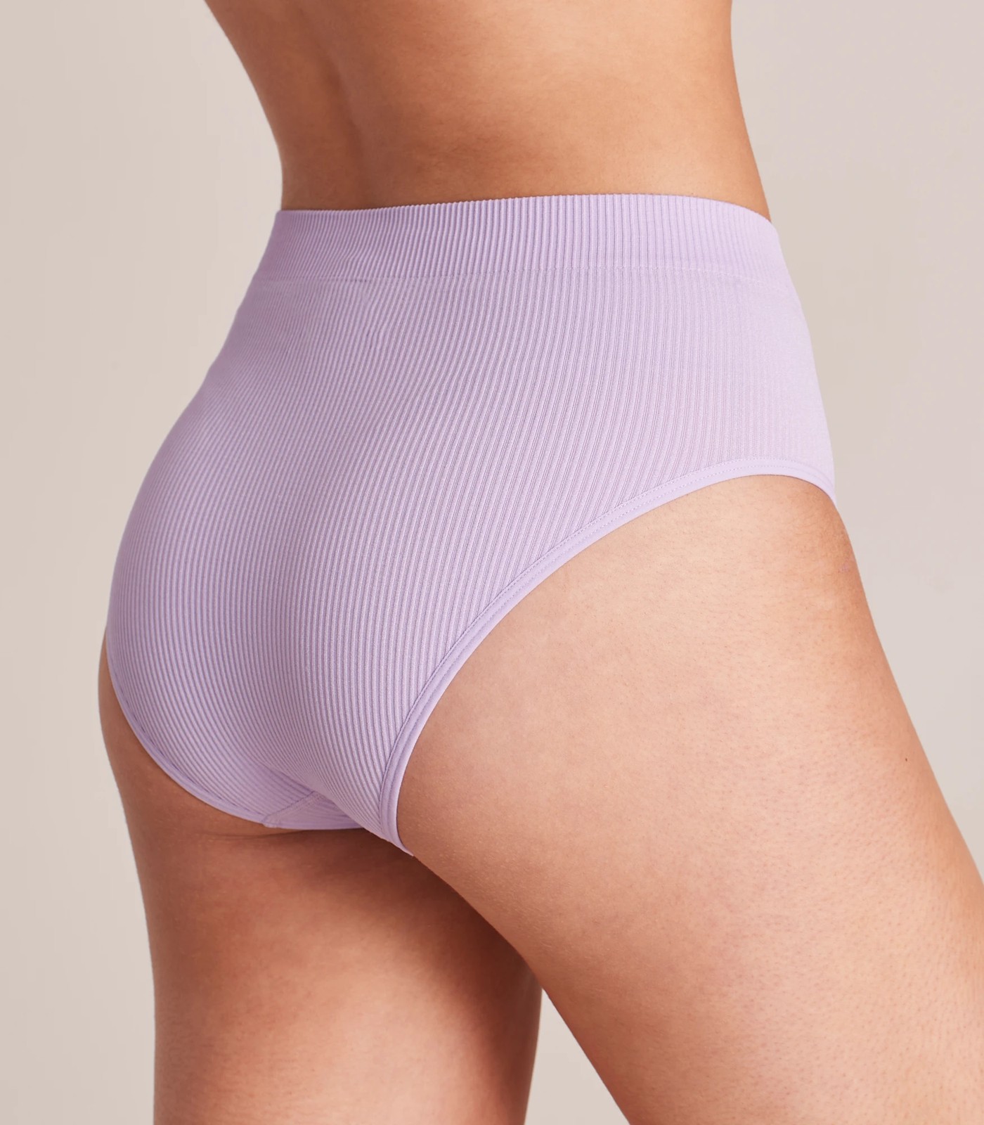 Lily Loves Ribbed Seamfree Super High Waisted Bikini Briefs; Style: LHB54051 3 of 4