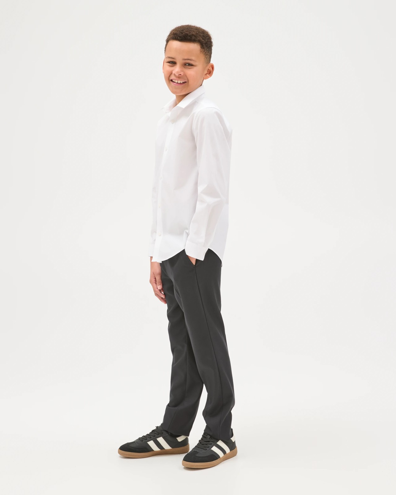 Boys Tailored Suiting Pants - Black 3 of 5