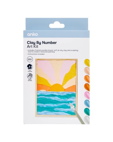 Anko Clay by Number Art Kit - Sun