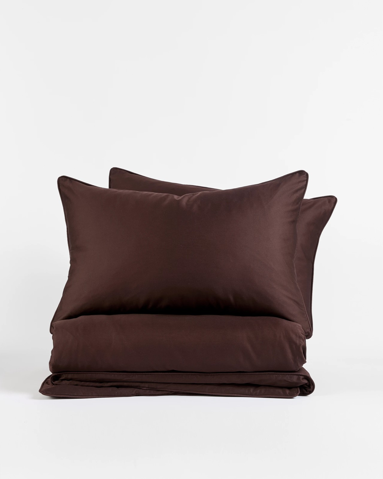 Eden Luxury Egyptian Cotton Quilt Cover Set - Chocolate 5 of 5