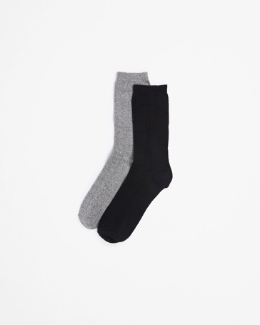 Bamboo 2 Pack Cable Boot Socks