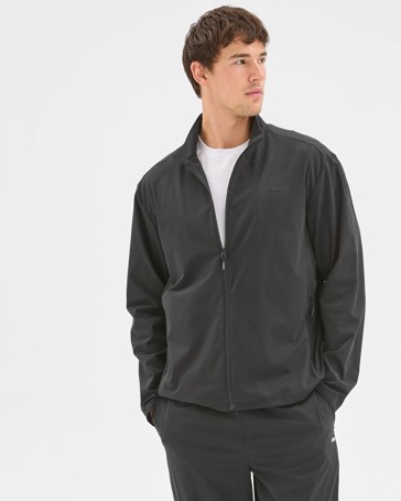 Active Zip Through Textured Jumper