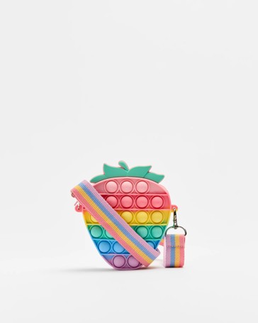 Kids Strawberry Pop It Crossbody Bag
