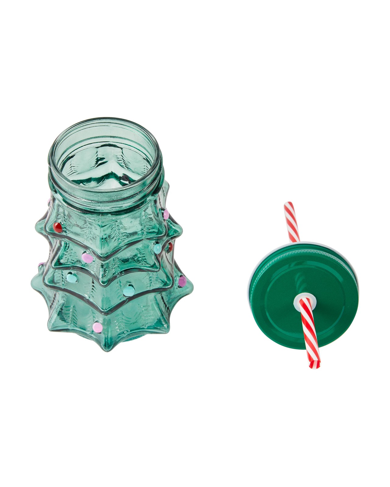 Anko 550ml Christmas Tree Drink Jar 4 of 6