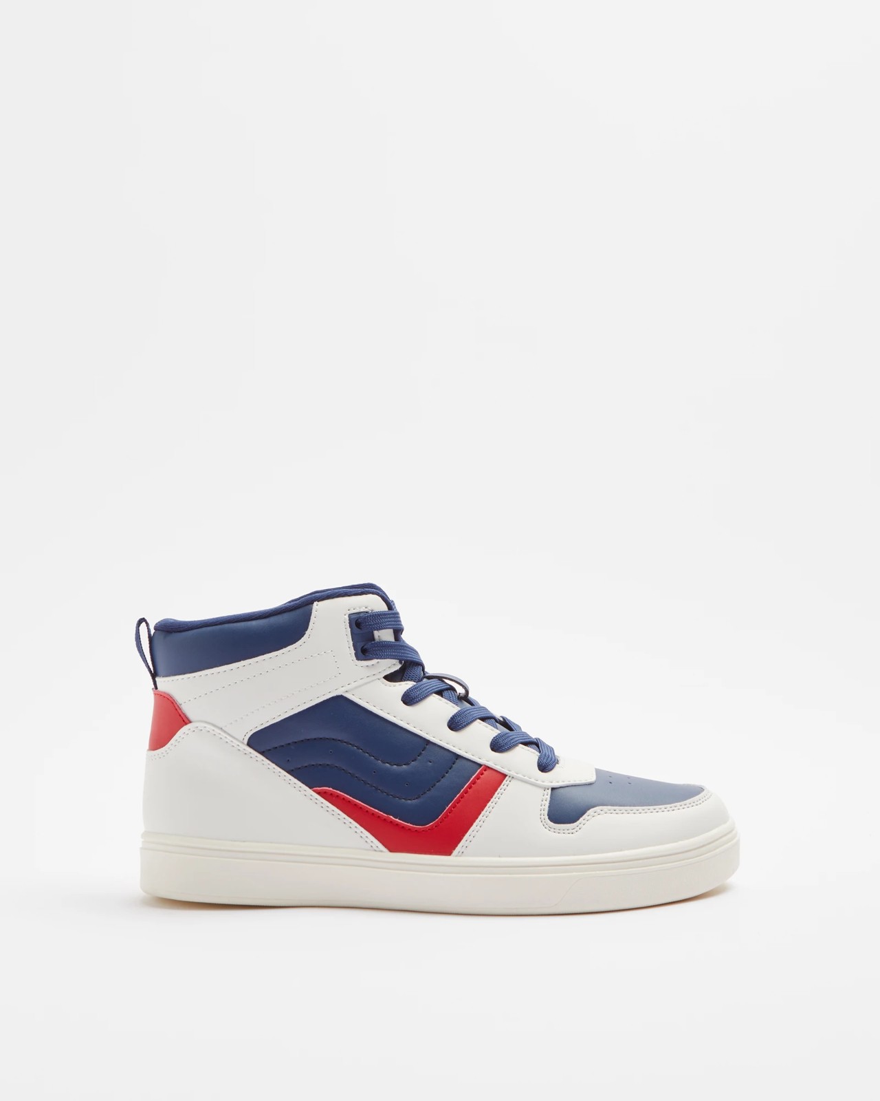 Boys Senior Hi Top Sneaker Navy Blue Target Australia