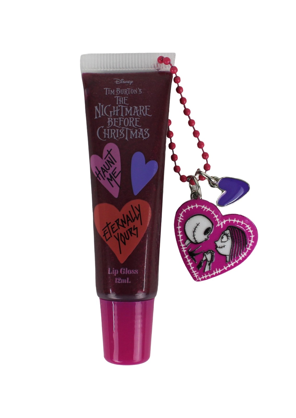 Disney Tim Burton's The Nightmare Before Christmas Lip Gloss with Keychain - Grape Scented 2 of 4
