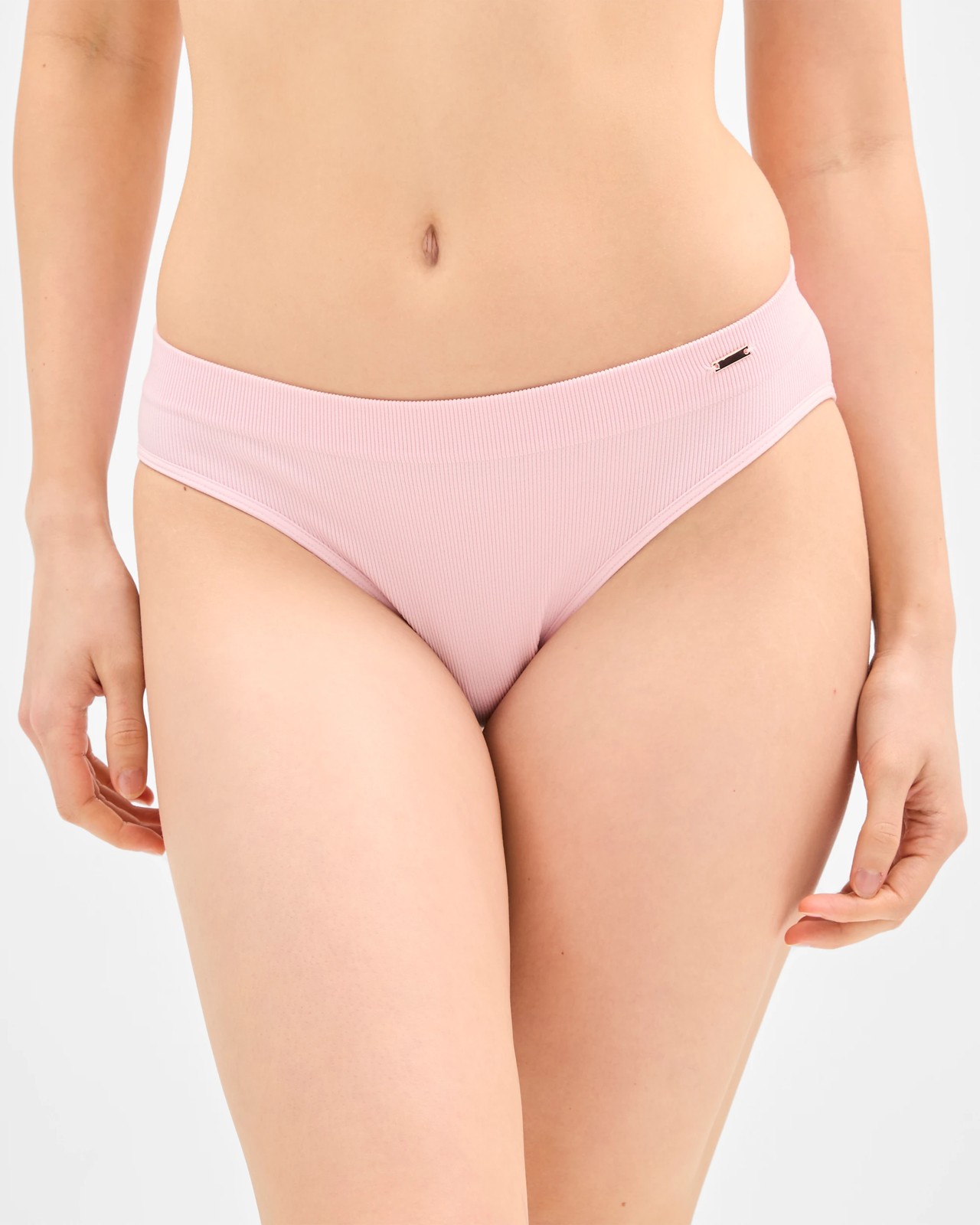 Lily Loves 2 Pack Rib Seamfree High Waist Bikini Briefs - Orchid Pink 2 of 4