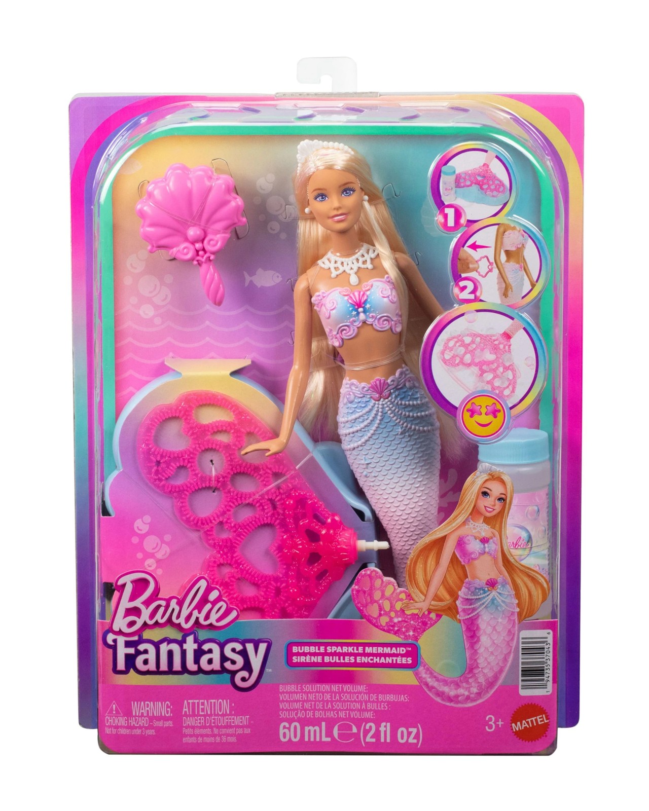 Barbie Bubble Sparkle Mermaid Doll 2 of 5
