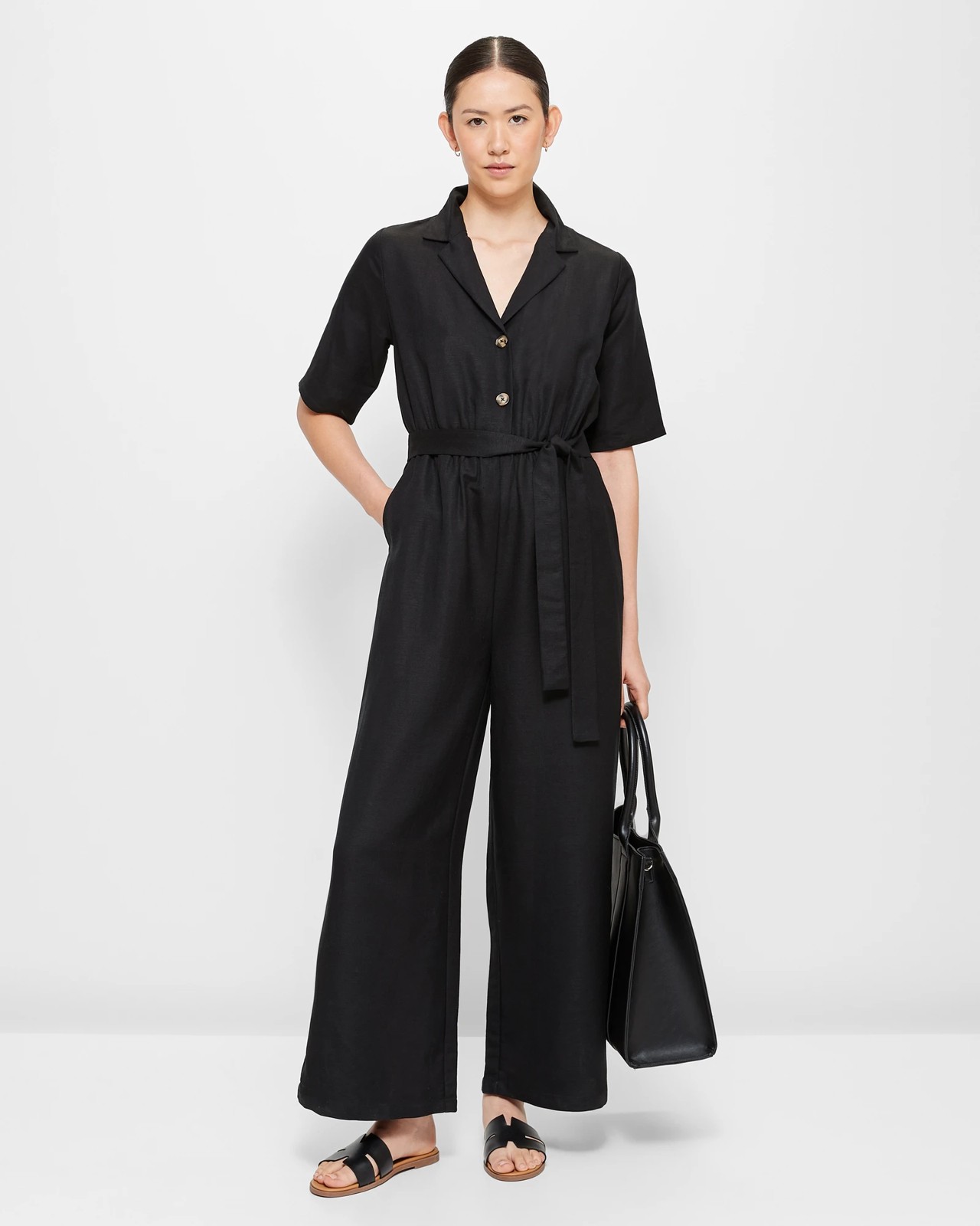 Target linen jumpsuit online