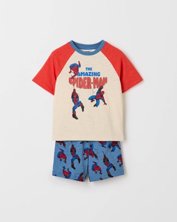 Marvel Spider-Man Australian Cotton Younger Boys Raglan Sleeve Knit Pyjama Set