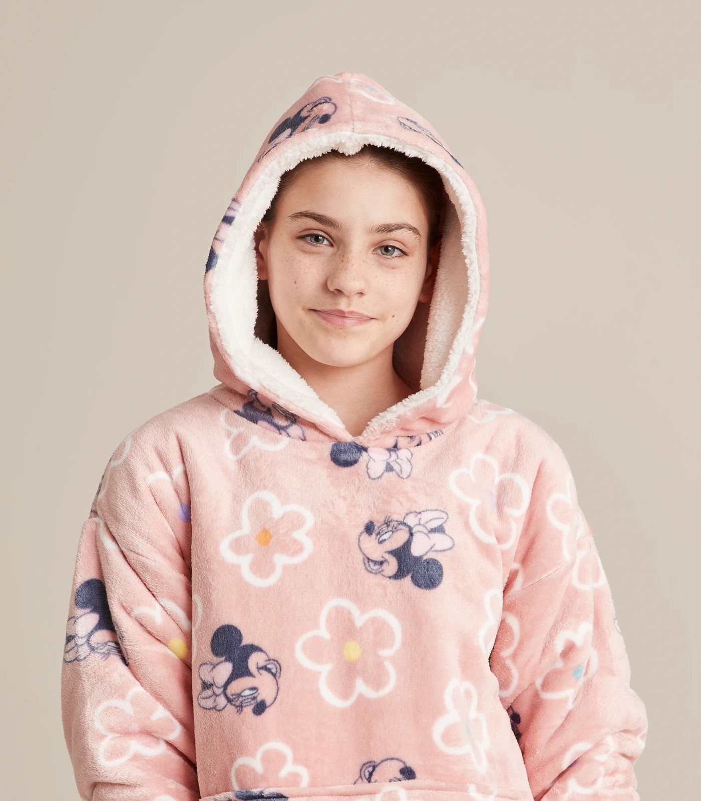 Kids Disney Fleece Oversized Minnie Mouse Hoodie 3 of 6