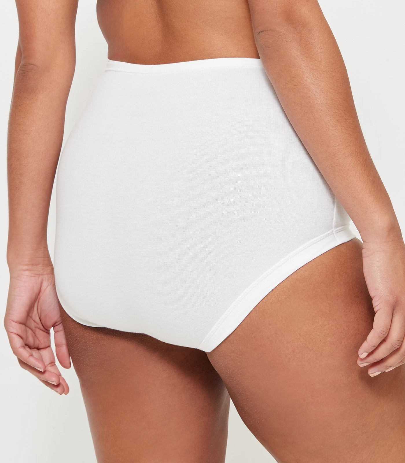 Extended Sizes White Performance Underwear.