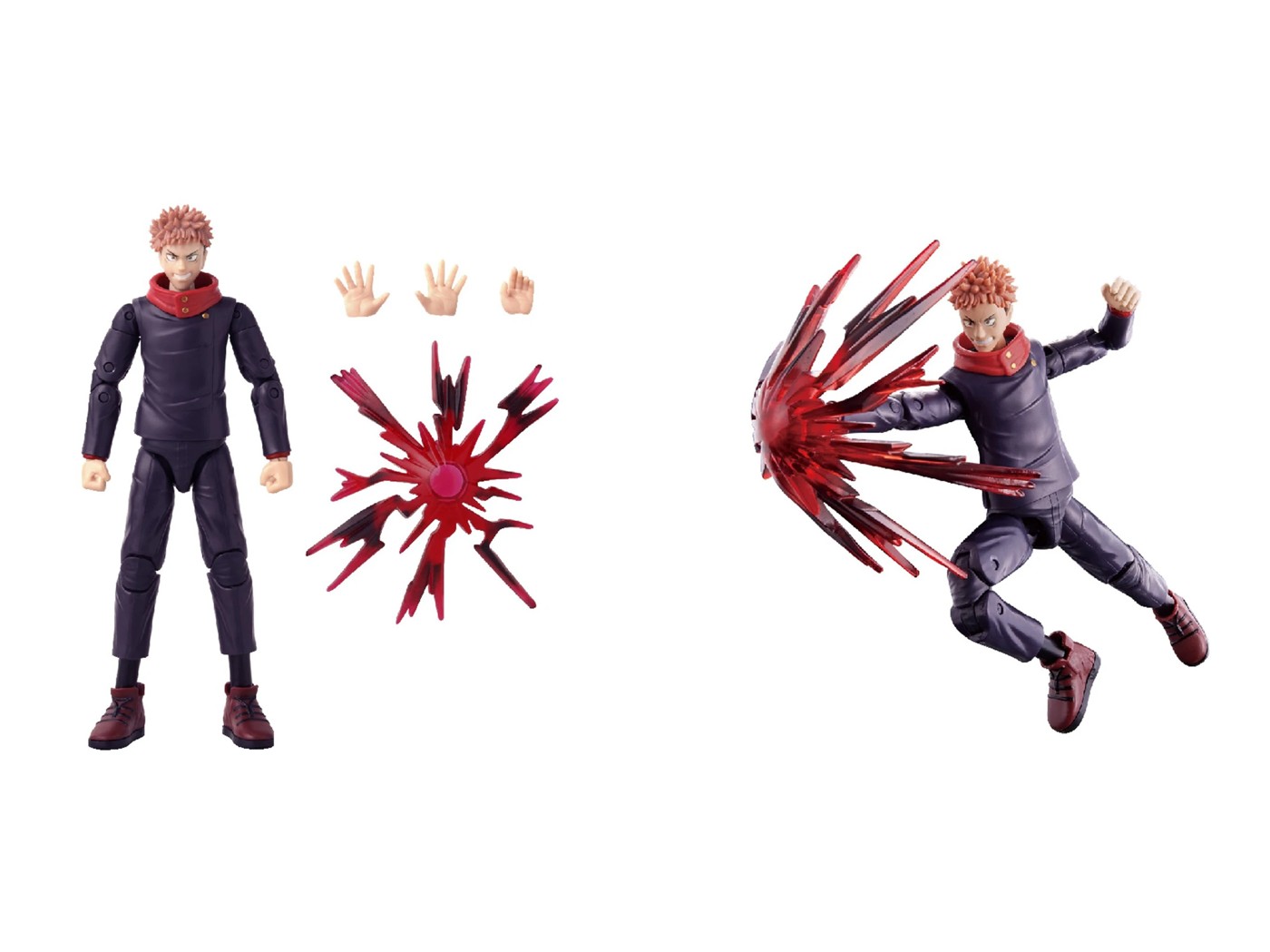 Anime Heroes Jujutsu Kaisen Action Figure - Yuji Itadori - Black Flash 2 of 3