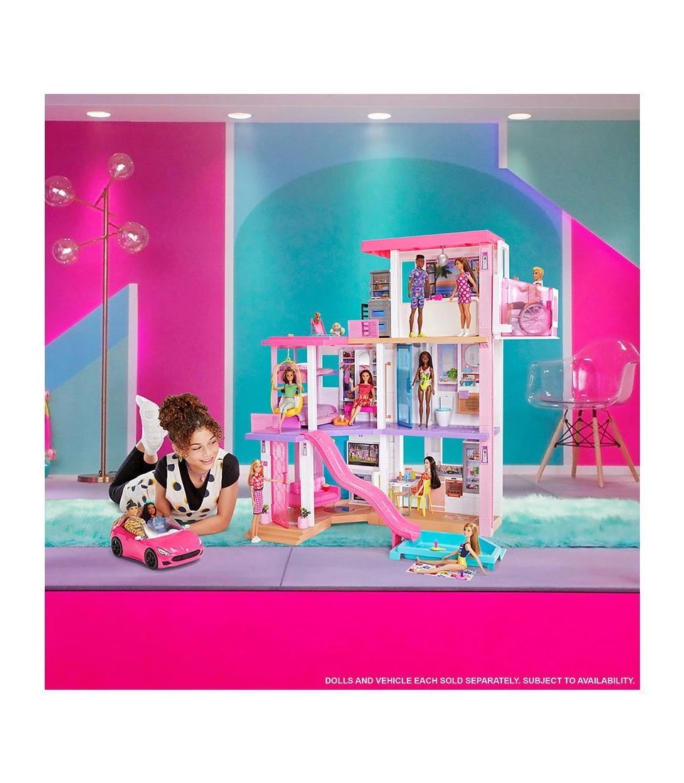 Barbie Dreamhouse Pool Party Doll House With 75+ Pc, 3 Story Slide : Target