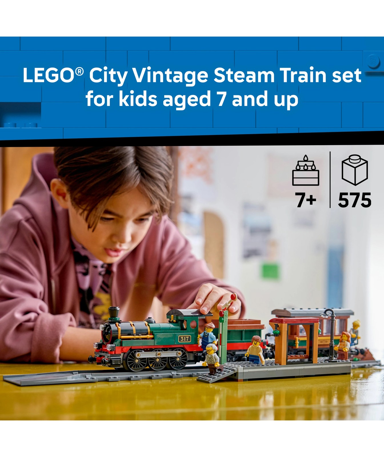 Pre-Order LEGO® City Vintage Steam Train 60511 2 of 5