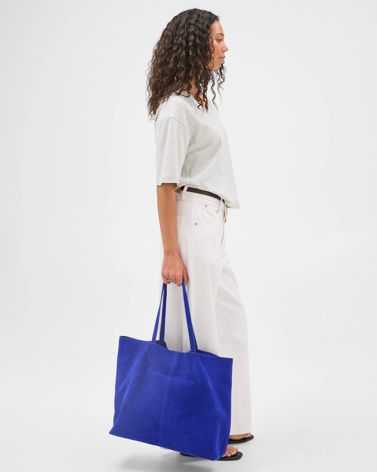 Pre-Order Premium Suede Leather Essential Tote Bag 3 of 3