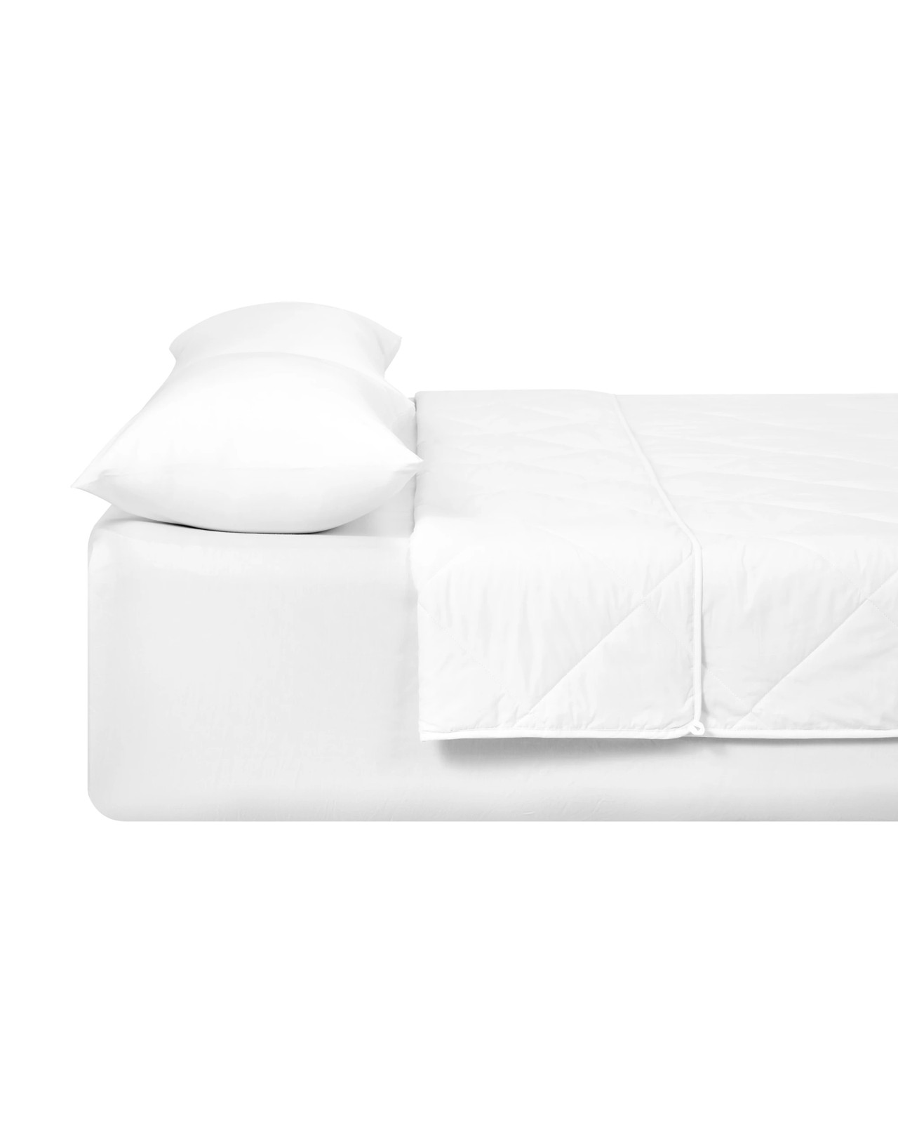 Anko Low Warmth Summer Cotton Wool Quilt, Double Bed - White 4 of 4