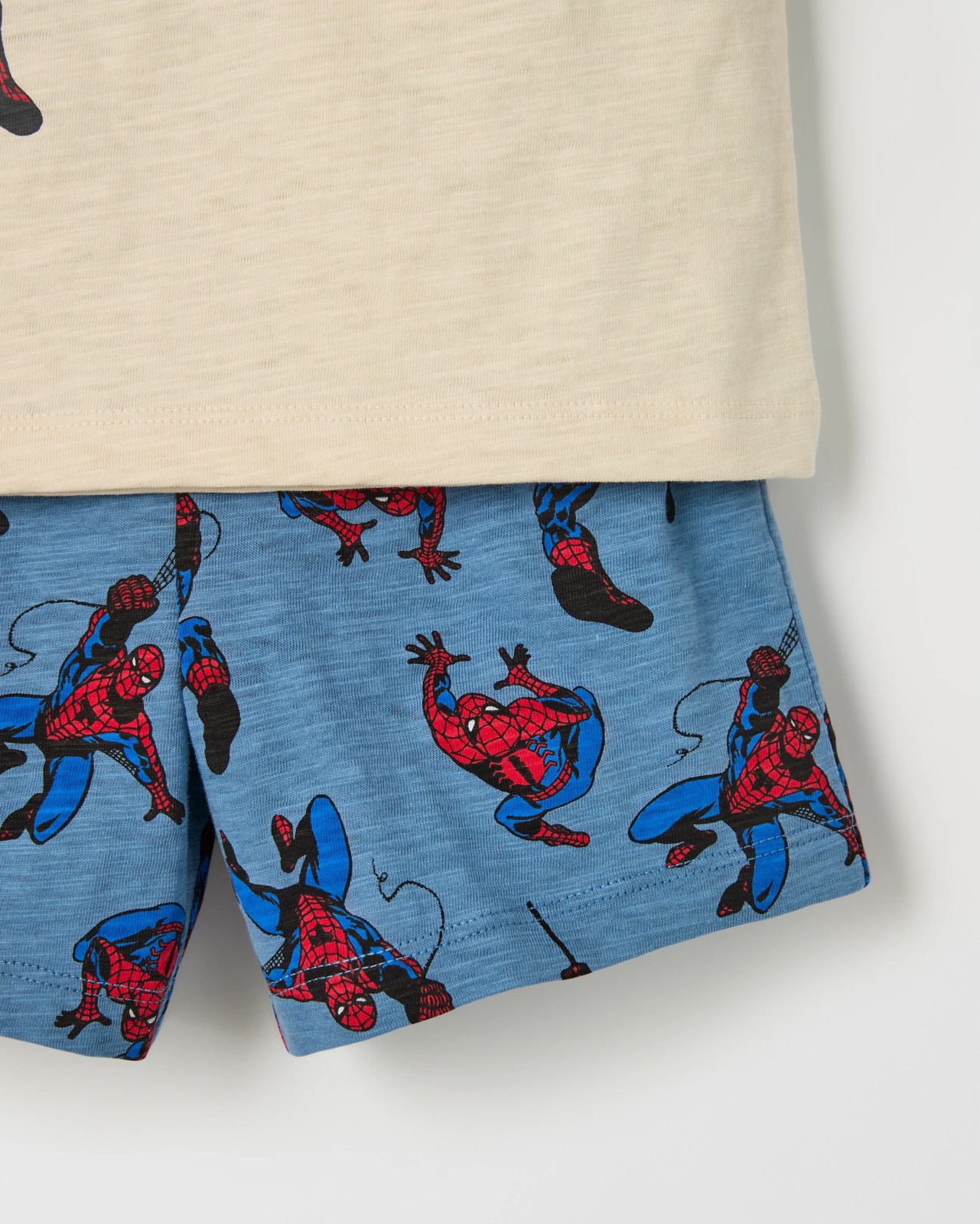 Marvel Spider-Man Australian Cotton Younger Boys Raglan Sleeve Knit Pyjama Set 3 of 4