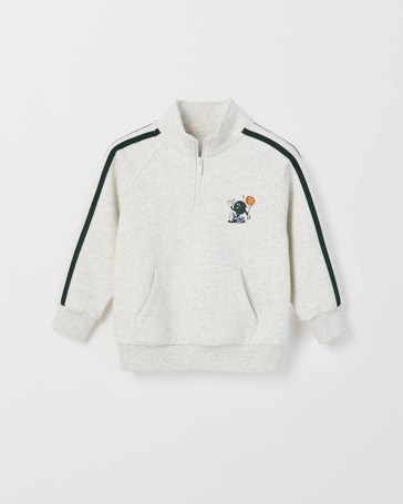 Australian Cotton Blend 1/4 Zip Sweat Top